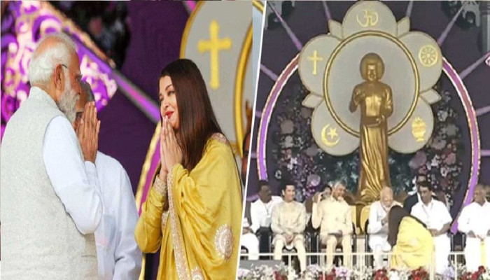 মোদির পা ছুঁয়ে সালাম ঐশ্বরিয়ার