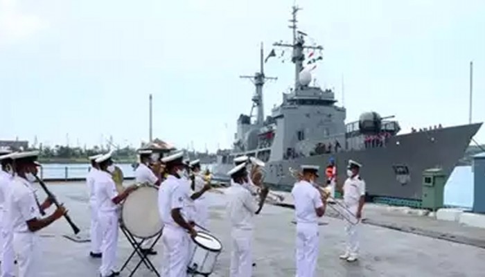 ভারতে পৌঁছেছে নৌবাহিনীর যুদ্ধজাহাজ ‘সমুদ্র অভিযান’