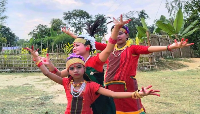 শ্রীমঙ্গলে গারো পল্লীতে ওয়ানগালা উৎসব