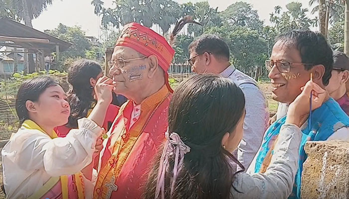 ৩ দিনব্যাপী ওয়ানগালা উৎসব শুরু শেরপুরে গারো সম্প্রদায়ের